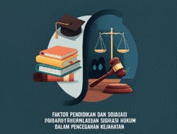 Faktor Pendidikan dan Sosialisasi Hukum Dalam Pencegahan Kejahatan