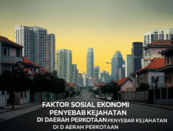 Faktor Sosial Ekonomi Penyebab Kejahatan Di Daerah Perkotaan