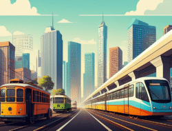 Perkembangan sistem transportasi umum di kota-kota besar