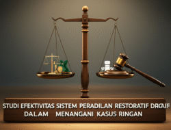 Studi Efektivitas Sistem Peradilan Restoratif Dalam Menangani Kasus Ringan