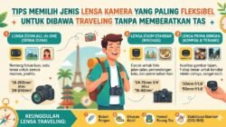 Tips Memilih Jenis Lensa Kamera yang Paling Fleksibel Untuk Dibawa Traveling Tanpa Memberatkan Tas