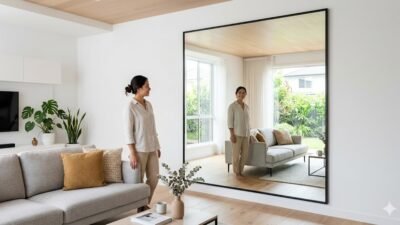 Manfaat Memasang Cermin Besar Untuk Memberikan Kesan Luas Pada Ruangan Rumah Minimalis